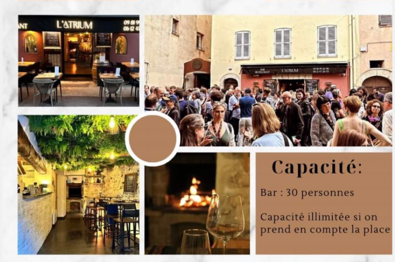 Repas de groupe - L'Atrium - Restaurant Bar Cannes - Restaurant sur Cannes